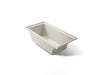 KOHLER K-1121-L Underscore 60" x 30" alcove bath, left drain, biscuit