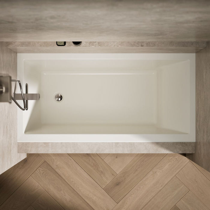 KOHLER K-1121-L Underscore 60" x 30" alcove bath, left drain, biscuit - view 5