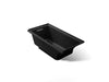 KOHLER K-1121-L Underscore 60" x 30" alcove bath, left drain, black black