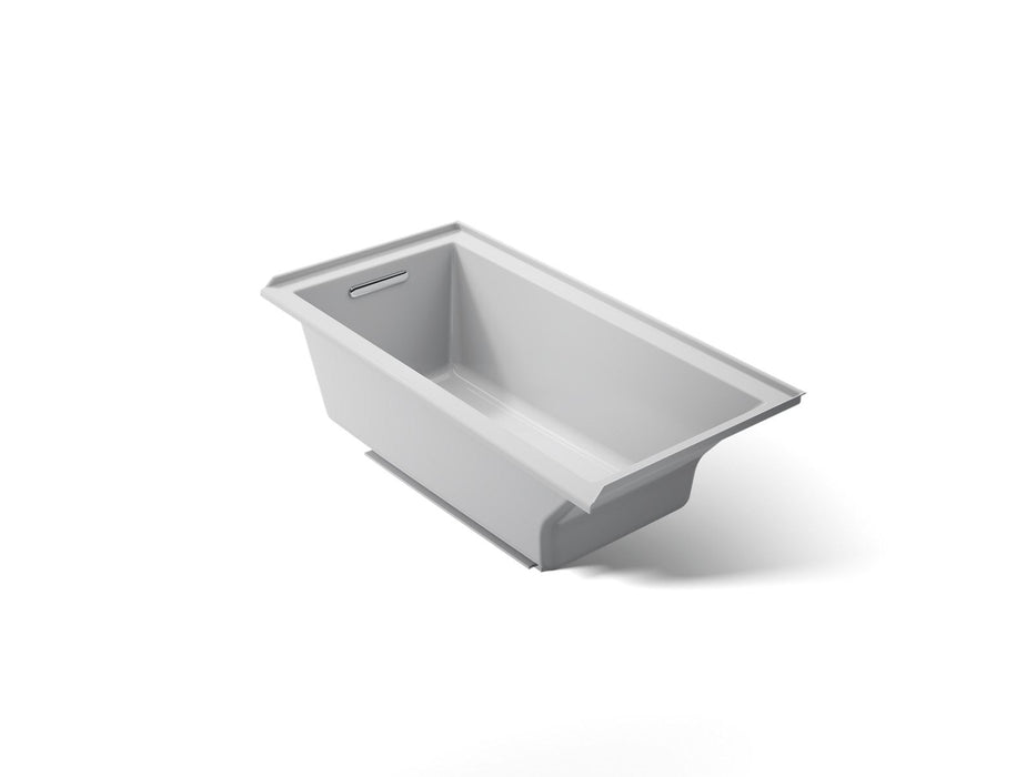 KOHLER K-1121-L Underscore 60" x 30" alcove bath, left drain, ice grey
