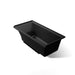 KOHLER K-1121-RW Underscore 60" x 30" alcove bath with Bask heated surface, right drain, black black