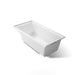 KOHLER K-1121-RW Underscore 60" x 30" alcove bath with Bask heated surface, right drain, white