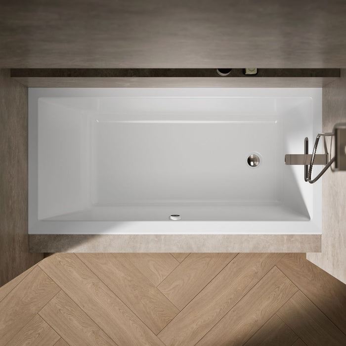KOHLER K-1121-RW Underscore 60" x 30" alcove bath with Bask heated surface, right drain, white - view 4