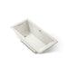 KOHLER K-1121-W1 Underscore 60" x 30" drop-in bath with Bask heated surface, biscuit
