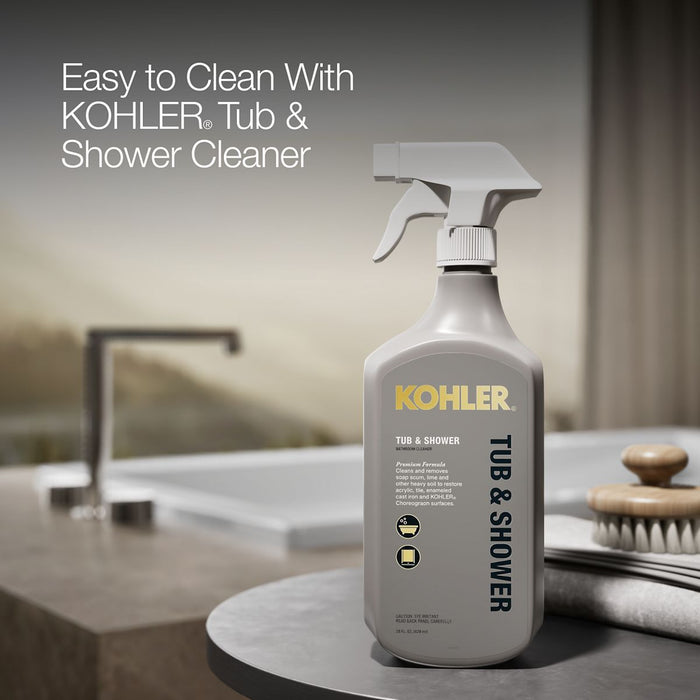 KOHLER K-1121-W1 Underscore 60" x 30" drop-in bath with Bask heated surface, white - view 3