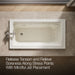 KOHLER K-1122 Archer 60" x 32" drop-in whirlpool bath, biscuit - view 5