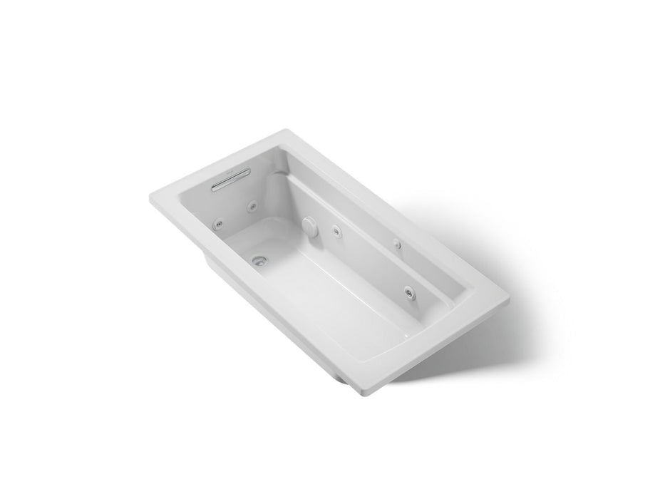KOHLER K-1122 Archer 60" x 32" drop-in whirlpool bath, ice grey