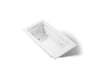 KOHLER K-1122 Archer 60" x 32" drop-in whirlpool bath, white