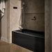 KOHLER K-1122-GHLA Archer 60" x 32" alcove Heated BubbleMassage air bath, left drain, black black - view 3