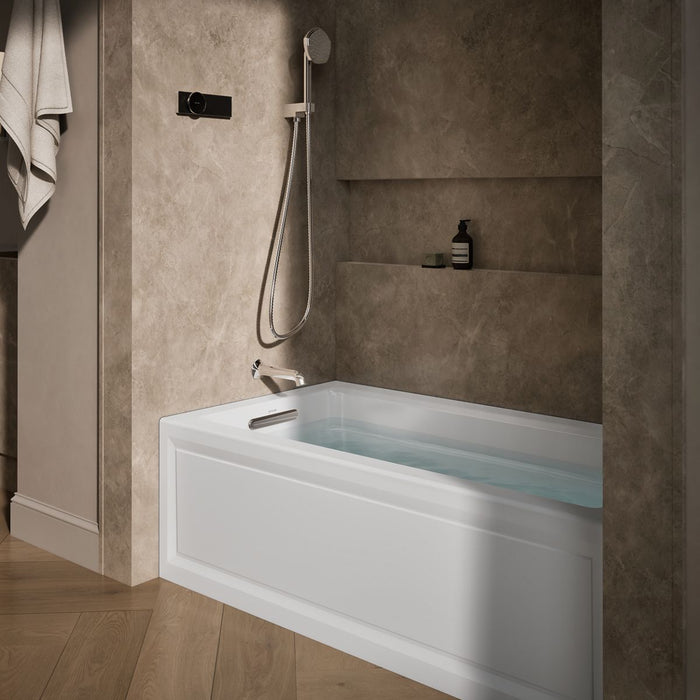 KOHLER K-1122-GHLA Archer 60" x 32" alcove Heated BubbleMassage air bath, left drain, white - view 3