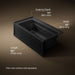 KOHLER K-1122-GHRA Archer 60" x 32" alcove Heated BubbleMassage air bath, right drain, black black - view 5
