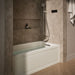 KOHLER K-1122-HR Archer 60" x 32" alcove heated whirlpool bath, right drain, biscuit - view 3