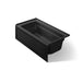 KOHLER K-1122-HR Archer 60" x 32" alcove heated whirlpool bath, right drain, black black