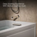 KOHLER K-1122-HR Archer 60" x 32" alcove heated whirlpool bath, right drain, ice grey - view 4