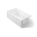KOHLER K-1122-HR Archer 60" x 32" alcove heated whirlpool bath, right drain, white