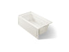KOHLER K-1122-RA Archer 60" x 32" alcove whirlpool bath right drain, biscuit