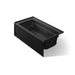 KOHLER K-1122-XGHRA Archer 60" x 32" alcove Heated BubbleMassage air bath and whirlpool, right drain, black black