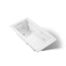 KOHLER K-1122-XHGH Archer 60" x 32" drop-in Heated BubbleMassage air bath and whirlpool, white