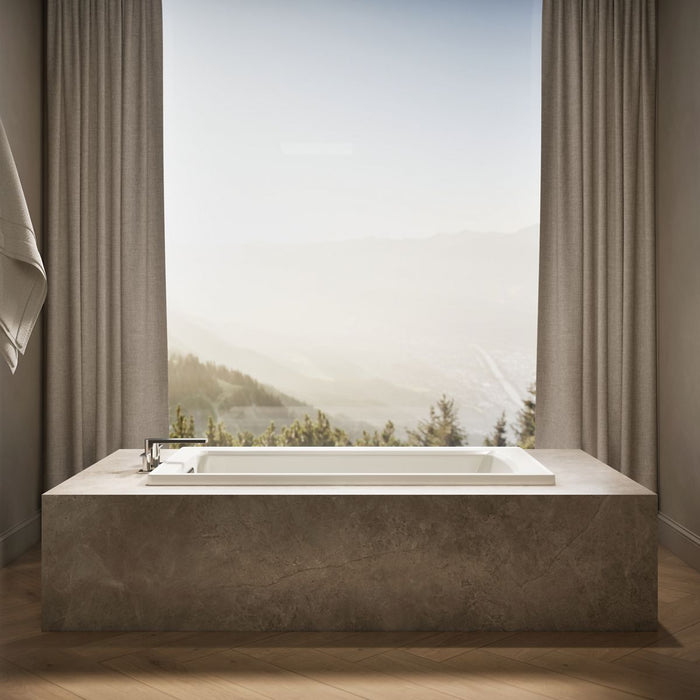 KOHLER K-1123 Archer 60" x 32" drop-in bath, biscuit - view 4