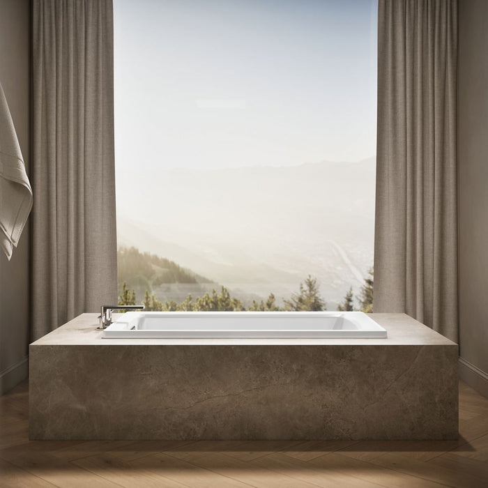 KOHLER K-1123 Archer 60" x 32" drop-in bath, white - view 4