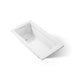 KOHLER K-1123 Archer 60" x 32" drop-in bath, white - view 5