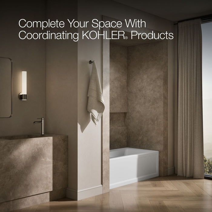 KOHLER K-1123-LAW Archer 60" x 32" alcove bath with Bask heated surface, left drain, white - view 3