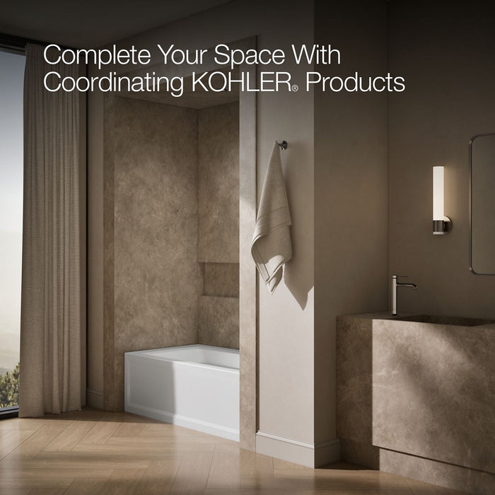 KOHLER K-1123-RA Archer 60" x 32" alcove bath, right drain, white - view 4