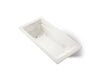KOHLER K-1124 Archer 72" x 36" drop-in whirlpool bath, biscuit