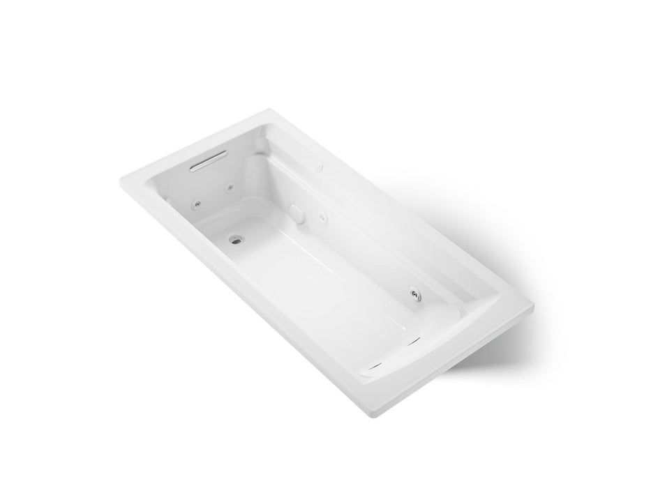 KOHLER K-1124 Archer 72" x 36" drop-in whirlpool bath, white