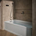 KOHLER K-1124-GHLA Archer 72" x 36" alcove Heated BubbleMassage air bath, left drain, ice grey - view 3