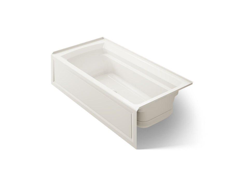 KOHLER K-1124-GHRA Archer 72" x 36" alcove Heated BubbleMassage air bath, right drain, biscuit