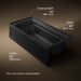 KOHLER K-1124-HR Archer 72" x 36" alcove whirlpool bath, right drain, black black - view 4