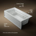 KOHLER K-1124-HR Archer 72" x 36" alcove whirlpool bath, right drain, ice grey - view 5