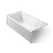 KOHLER K-1124-LAW Archer 72" x 36" alcove whirlpool bath with Bask heated surface, left drain, ice grey