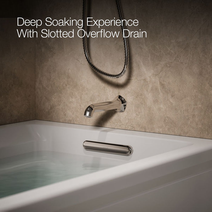 KOHLER K-1124-RA Archer 72" x 36" alcove whirlpool bath, right drain