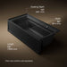 KOHLER K-1124-RAW Archer 72" x 36" alcove whirlpool bath with Bask heated surface, right drain, black black - view 5