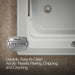 KOHLER K-1124-W1 Archer 72" x 36" drop-in whirlpool bath with Bask heated surface, ice grey - view 4
