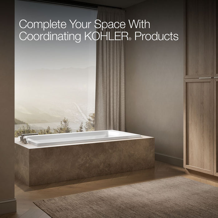 KOHLER K-1125 Archer 72" x 36" drop-in bath, white - view 4