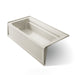 KOHLER K-1125-LAW Archer 72" x 36" alcove bath with Bask heated surface, left drain, biscuit