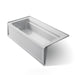 KOHLER K-1125-LAW Archer 72" x 36" alcove bath with Bask heated surface, left drain, ice grey