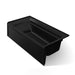 KOHLER K-1125-RAW Archer 72" x 36" alcove bath with Bask heated surface, alcove, right drain, black black