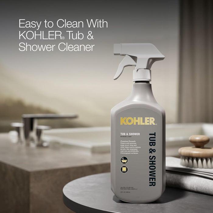 KOHLER K-1130 Underscore 60" x 32" drop-in bath, biscuit - view 4