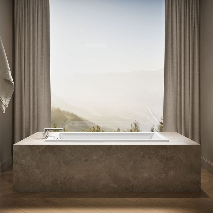 KOHLER K-1130 Underscore 60" x 32" drop-in bath, white - view 3