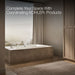 KOHLER K-1130-W1 Underscore 60" x 32" drop-in bath with Bask heated surface, biscuit - view 2