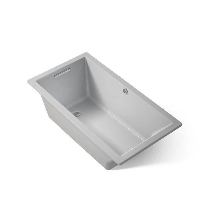 KOHLER K-1130-W1 Underscore 60" x 32" drop-in bath with Bask heated surface, ice grey - view 4