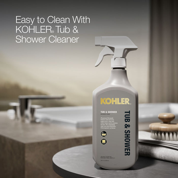 KOHLER K-1130-W1 Underscore 60" x 32" drop-in bath with Bask heated surface, white - view 4