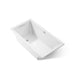 KOHLER K-1130-W1 Underscore 60" x 32" drop-in bath with Bask heated surface, white - view 5