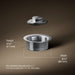 3/4 view of product with dimensions