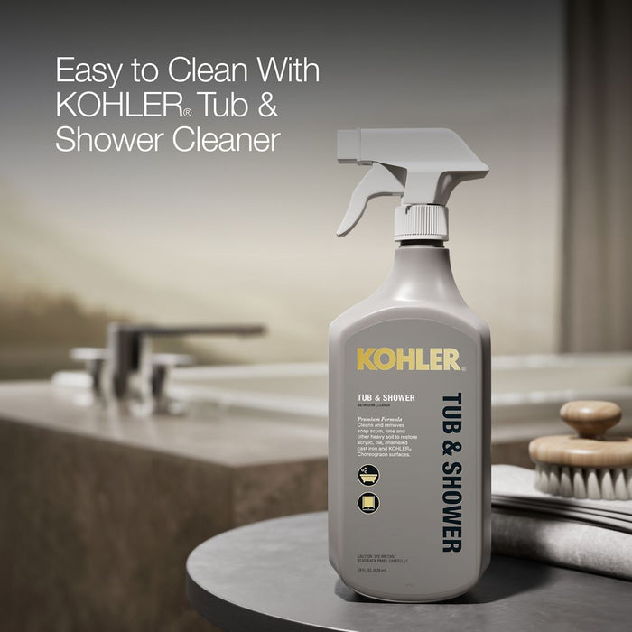 KOHLER K-1136 Underscore 66" x 36" drop-in bath, biscuit - view 4