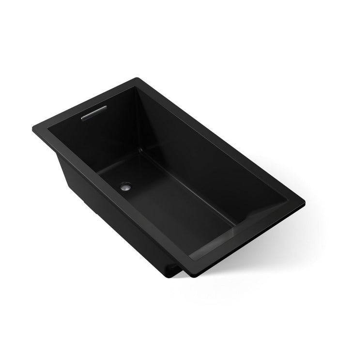 KOHLER K-1136 Underscore 66" x 36" drop-in bath, black black - view 5
